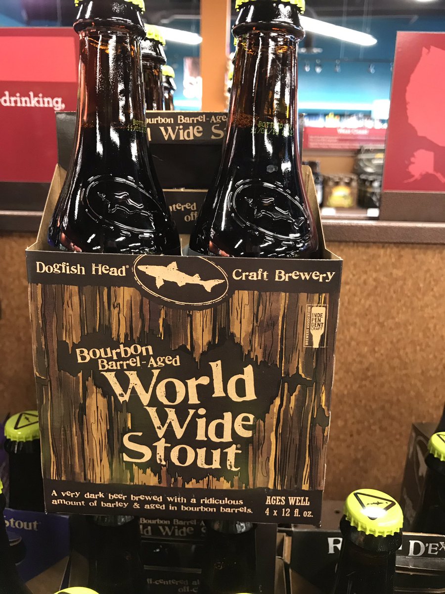 ABCBeerRick's tweet image. New #CraftBeer @ABCBeerCountry west #VeroBeach: @dogfishbeer Bourbon Barrel World Wide Stout.