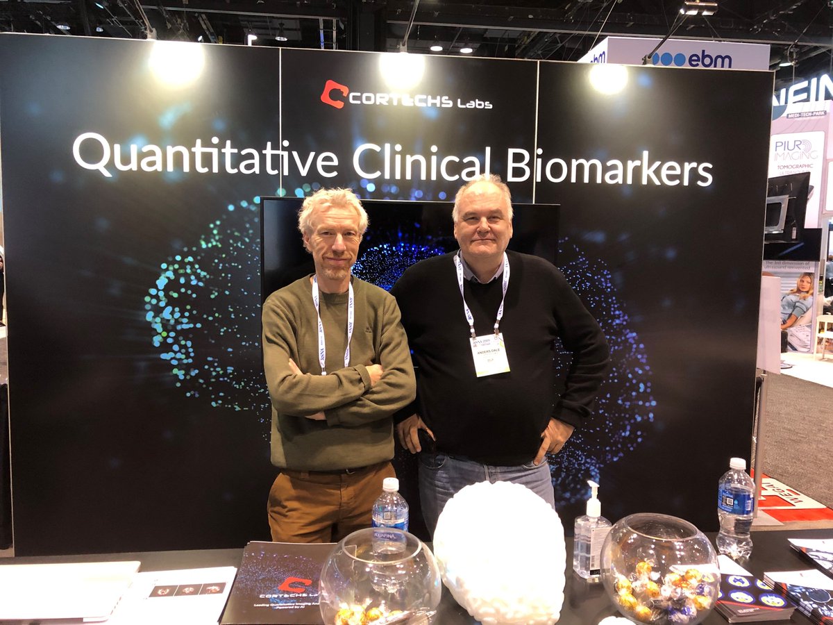 Cortechs_ai's tweet image. Yesterday afternoon our founder, Anders Dale of @UCSanDiego, met with Atle Bjørnerud, Professor at Oslo University Hospital (@Oslounivsykehus), a huge force in medical #imaging &amp;amp; #AI, and #NeuroQuant user! #RSNA19