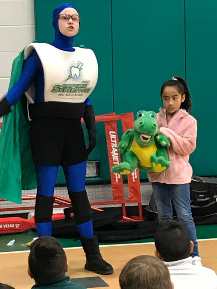 FillmoreOKC's tweet photo. Captain Super Tooth at Millard Fillmore! https://t.co/sWx7qKYAkm