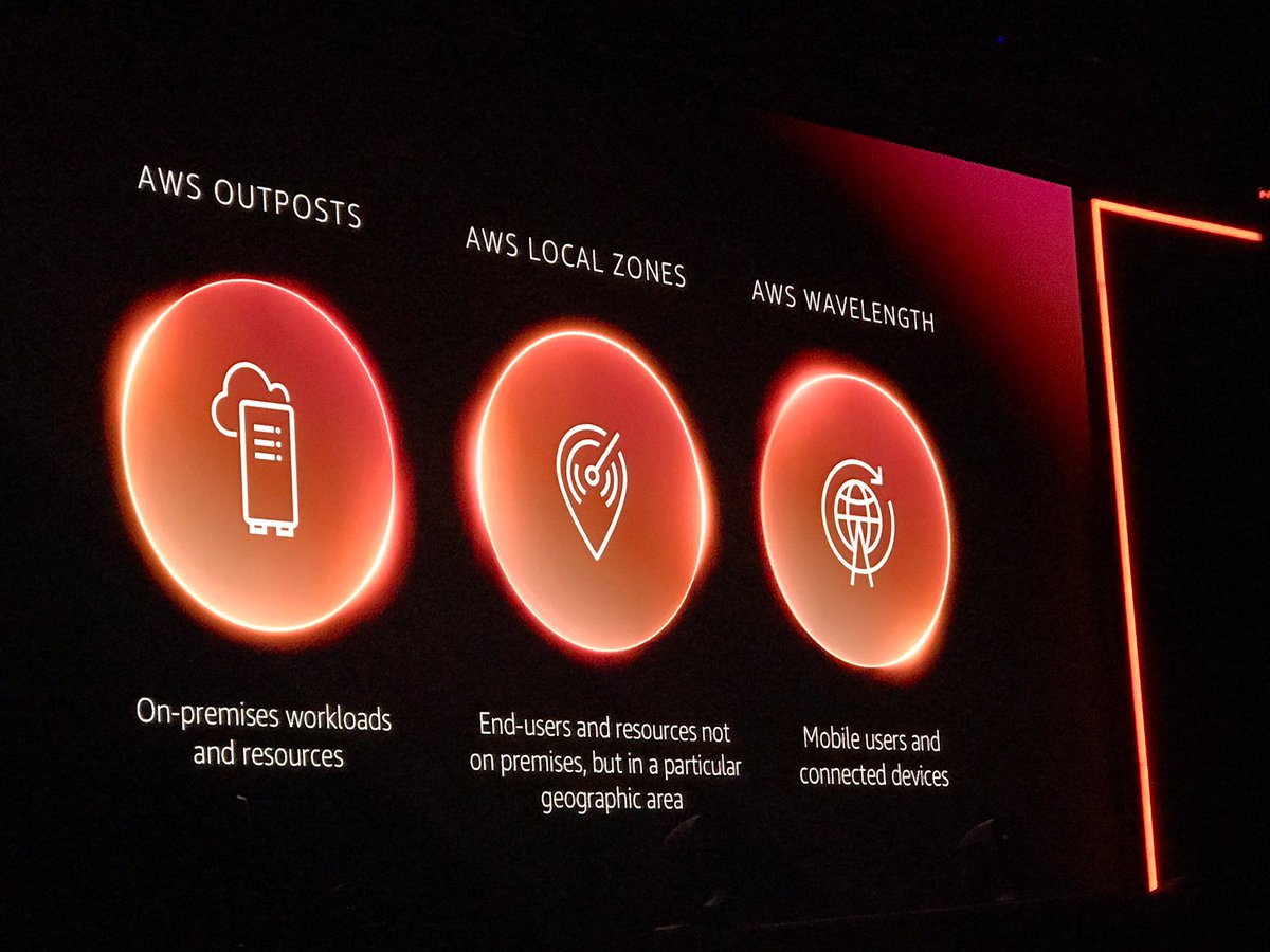 capside's tweet image. Local Zones, 5G &amp;amp; outposts. Powerful mix. 
—
#reInvent2019
#NTTonAWS #capsideAWS
#AWSreinvent2019 #AWS