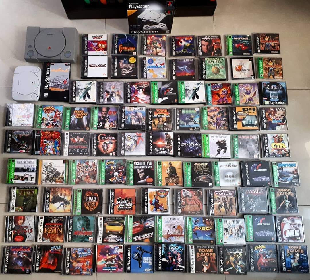 defthead's tweet photo. 25 Años de PlayStation! 🏆
_____
#playstation #ps #psx #psone #playstationone #sonycomputerentertainment #crashbandicoot #finalfantasy #metalgearsolid #wipeout #tekken #driver #tomraider #ridgeracer #residentevil #silenthill #32bi #soulreaver #needforspeed #music #granturismo https://t.co/60fVXEqRHj