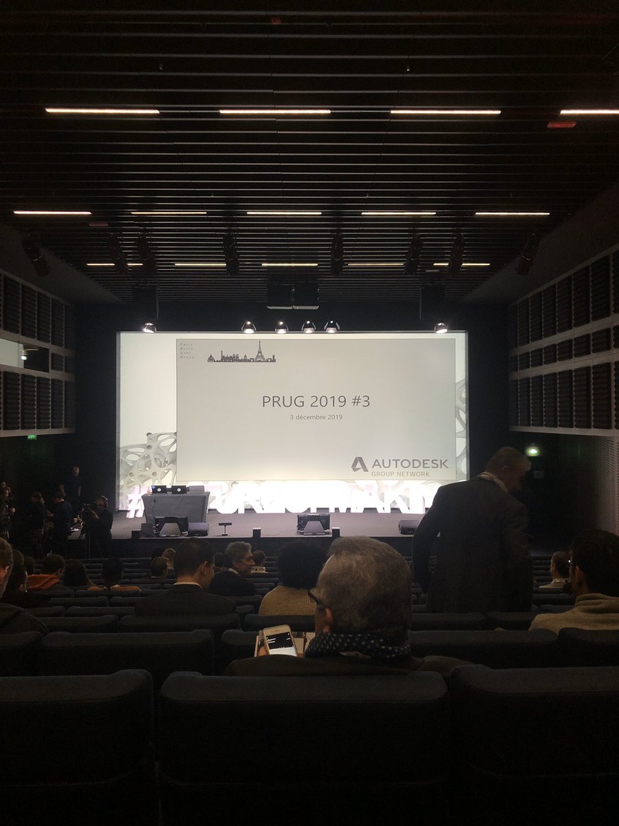 C’est parti pour le dernier #PRUG de l’année #FutureofMaking #BIM #Paris #revit