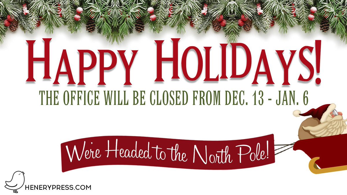 We're flying the coop for the holidays! We’ll be closed starting mid-day Thursday, December 12 and will return on Monday, January 6.

We wish you all a very cozy December and the happiest New Year