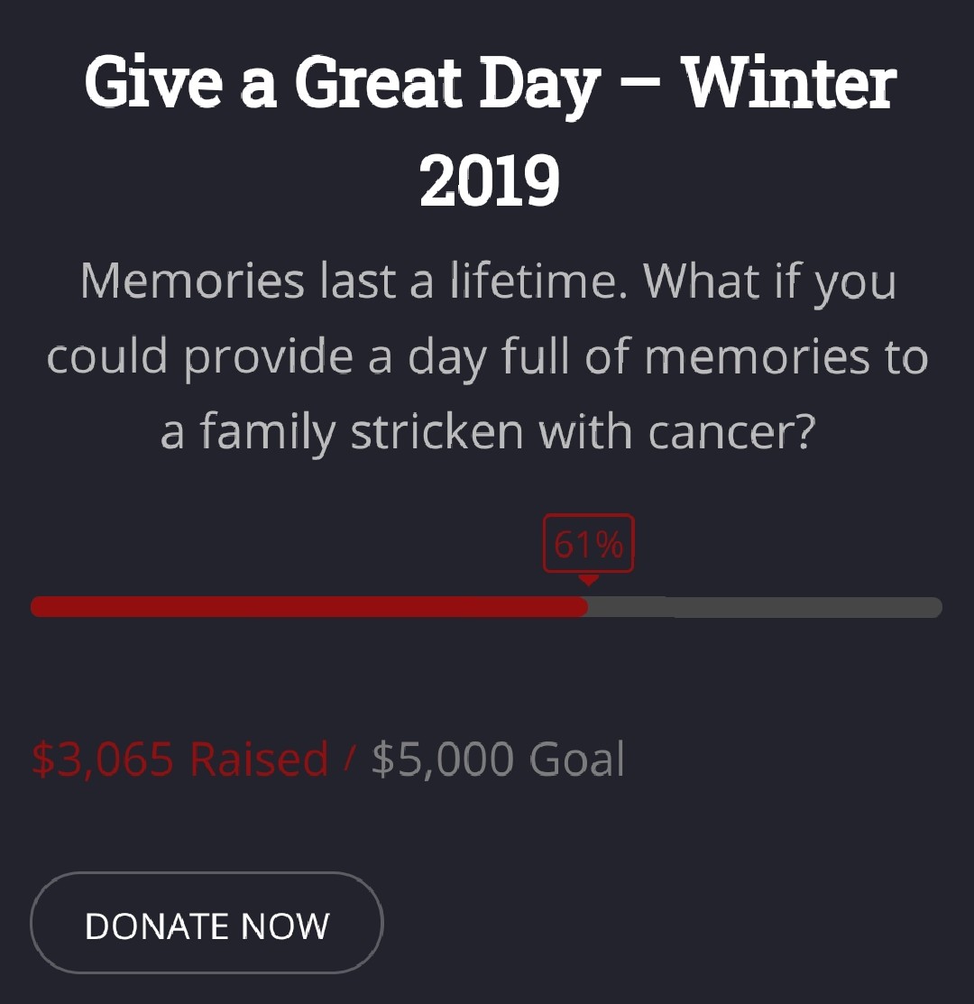 JayBirdSTL's tweet photo. Over halfway there, let's do this!

#GiveAGreatDay here... https://t.co/FR5VTItreo

#GivingTuesday #give #STL #december5thfund #StLouis #charity @twileyx #SaintLouis @Farmerica #Missouri #nonprofit #forgetcancer @december5thfund #D5F #GivingTuesday2019 ❤ https://t.co/faR03KdYOu