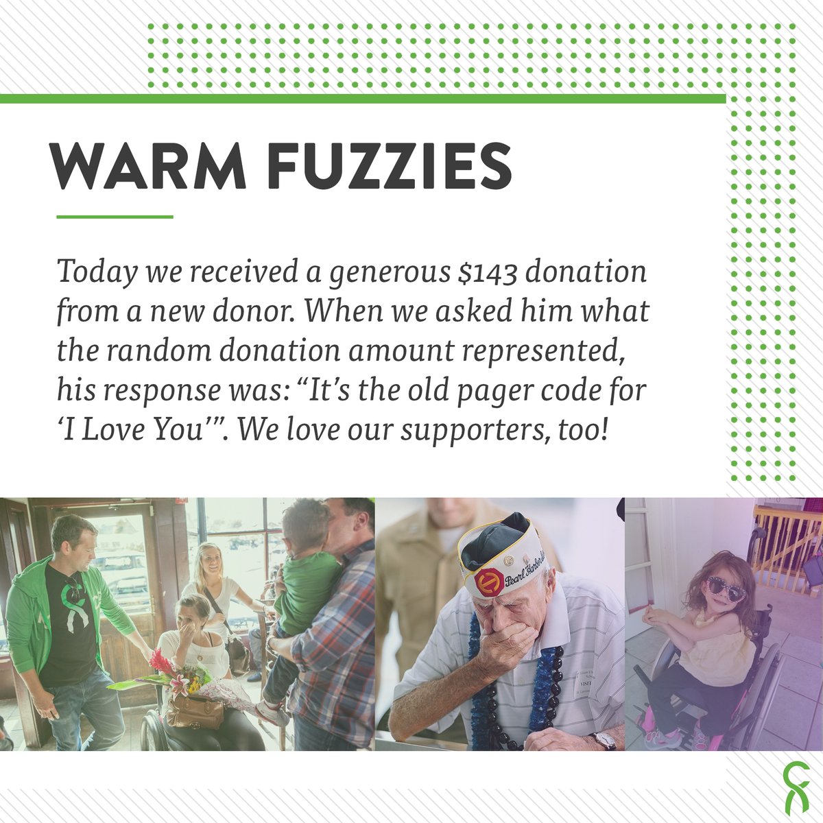 #GivingTuesday This genuinely made our day here at HQ! 
⁠
You can make a difference today, too, by choosing to give to a veteran, first responder, or person with a rare medical condition via Chive Charities. Click here to change a life soo.nr/2Ebk

⁠💚