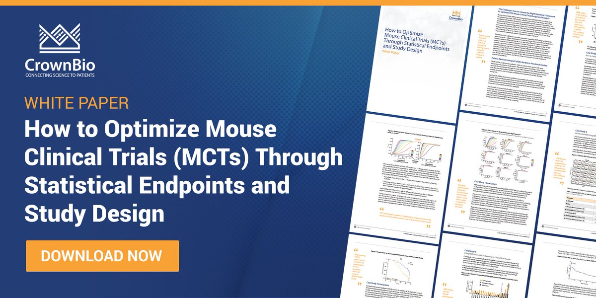 crownbioscience's tweet image. Learn how to optimize MCTs ( #preclinical Phase 2-like population studies) with a #linearmixedmodel statistical framework. Review #casestudies on model selection, quantifying #drug effects, #biomarker validation, and reinterpreting #clinicaltrial data buff.ly/37HYrPh