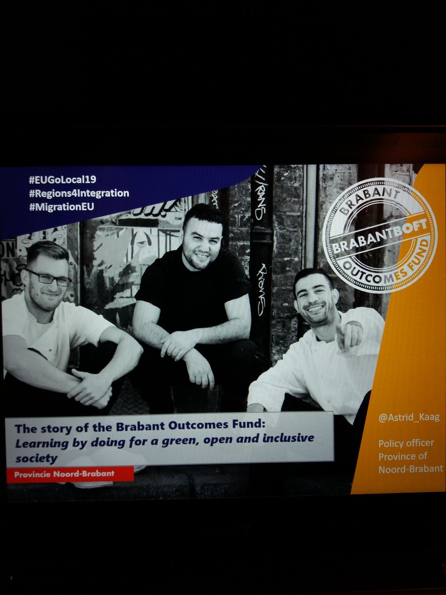 Thanks a lot <a href="/EU_Commission/">European Commission</a> for giving me the opportunity to present the Brabant Outcomes Fund <a href="/BrabantBOFT/">BrabantOutcomesFund</a> and discuss possible interregional cooperation in a panel with the <a href="/EIB/">European Investment Bank</a>   #EUgolocal19 #Regions4Integration #Georgia Efremova #Frank Lee #Grzegorz Gajewski