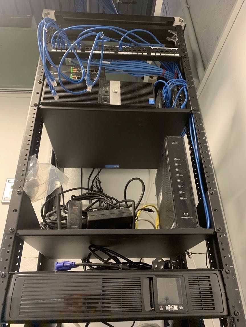 datelcorp's tweet photo. A recent cabinet insallation done by Datel Corp.
#cabinet #datacabinet #datarack #dataswitch #switch #cat5 #cat5e #lowvoltage #lowvoltagetechnician #lowvoltagetechs #lowvoltagetech #cat6cable #data #datawiring #surveillance #datacabling #network #officephone #wireless #possystem https://t.co/CFvRp4rNgt