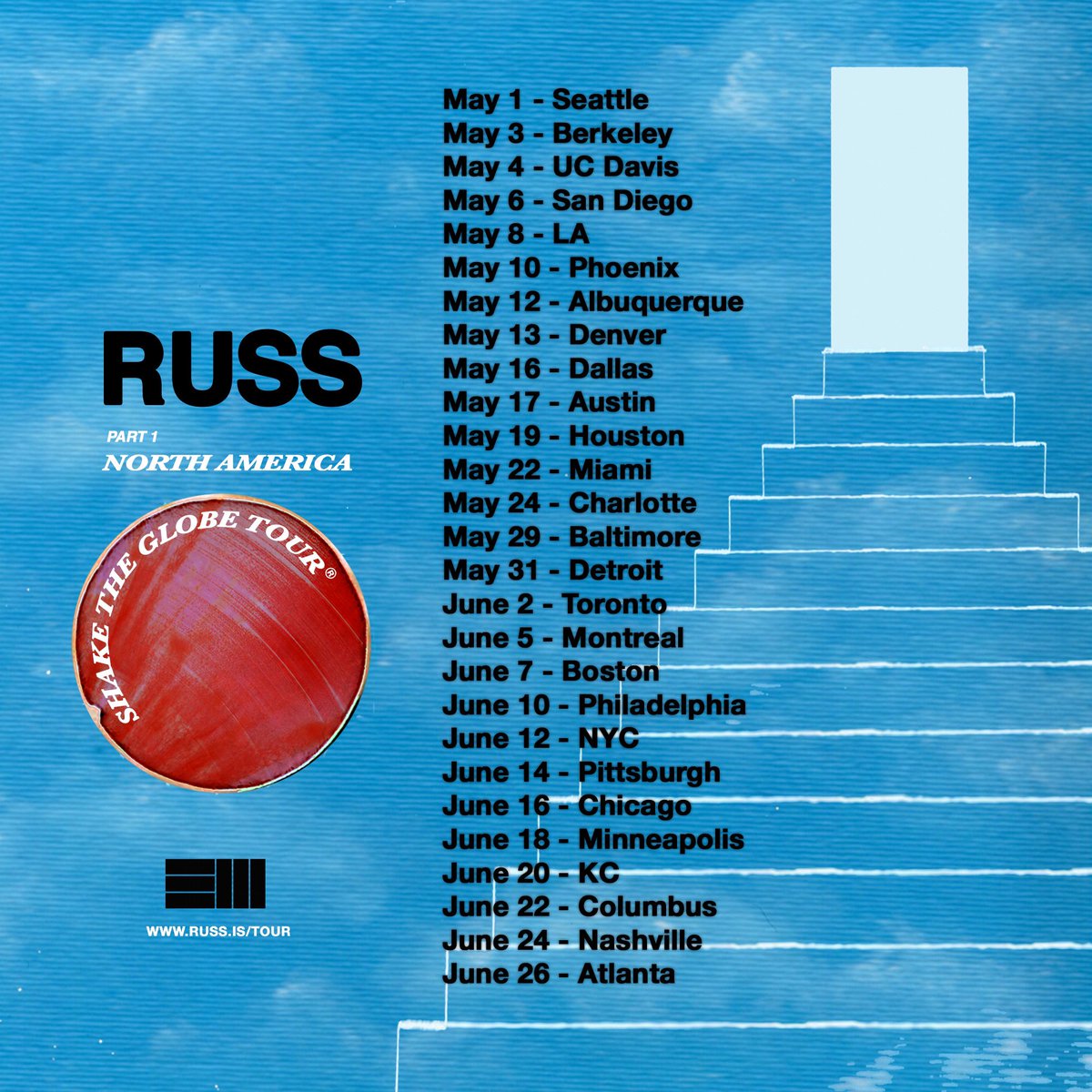 SHAKE THE GLOBE TOUR : PART 1 ❄️ 

PRESALE TOMORROW AT 10AM LOCAL

ALL TICKETS ON SALE THIS FRIDAY AT 10AM LOCAL

LINK WILL BE IN MY BIO

RT IF YOU COMIN ❄️❄️❄️