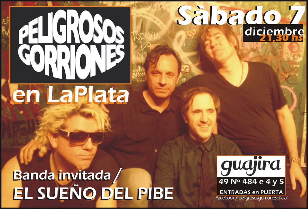 GorrionesOK's tweet photo. ESTE FIN DE SEMANA... VIERNES SAN JUSTO...SABADO LA PLATA https://t.co/crFZ8Kw0q3
