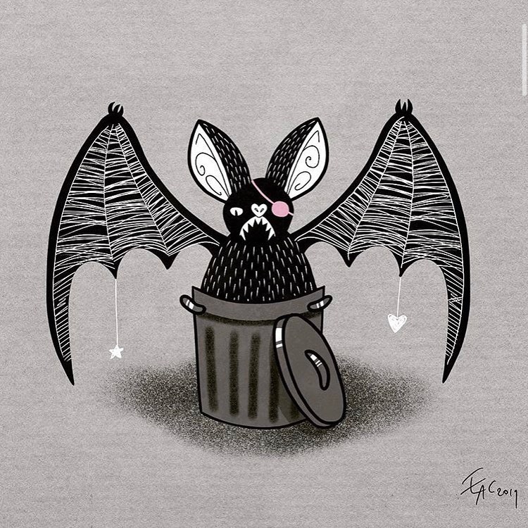 AFI's tweet photo. As we approach 1 year of #TheMissingMan EP, join us in revisiting each track, starting with #TrashBat. Tag us in your art. #TMM1 https://t.co/U2UAoKLVqG