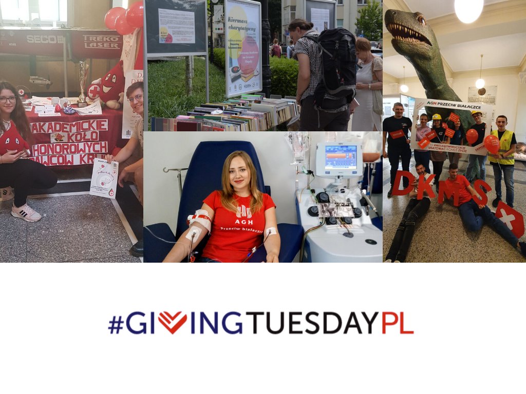 AGH_Krakow's tweet photo. Z okazji #GivingTuesday dziękujemy wszystkim ze społeczności #AGH, którzy angażują się w akcje charytatywne. Jesteście super! #GivingTuesdayPL @GivingTuesday #nonprofitPL https://t.co/Eoi6R49b6M