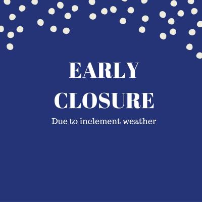 Due to today’s storm, our health care centers will be closing at 3pm. Please stay safe and warm out there.