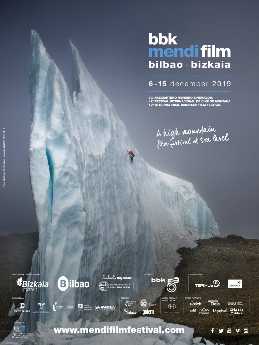 turi_ski's tweet photo. Te presentamos los 10 estrenos mundiales del #Mendifilm 2019 . Del 6 al 15 de diciembre, #Bilbao capital #outdoor con los mejores documentales de #montaña y numerosas actividades y exposiciones #BBKMF #cine  MAS INFO ➡️ https://t.co/hUhEdb2aqd https://t.co/CUJ4QnXnK0