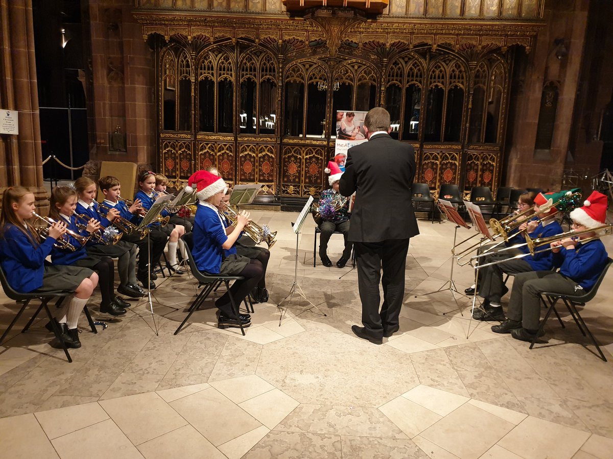 Buckstones Brass band are very proud to be performing at Manchester cathedral for the Medequip charity.