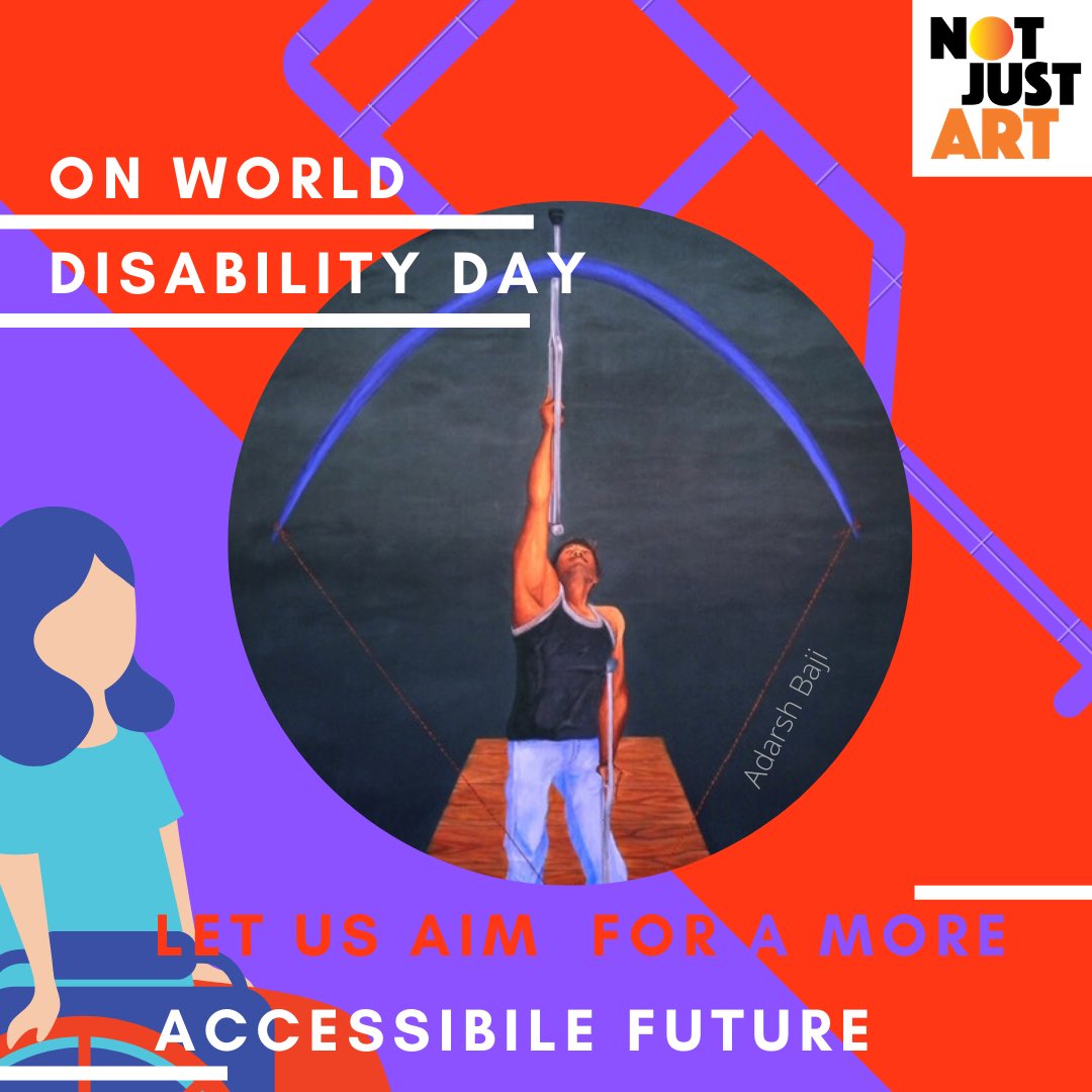 NJA_Global's tweet photo. Today is World Disability Day and this year’s theme is “Future is accessible”. Let’s come together and aim for that future. Let’s start today because that future is now.
• Artist - Adarsh Baji • Art - Visionary • https://t.co/Za1v6rJD3Q