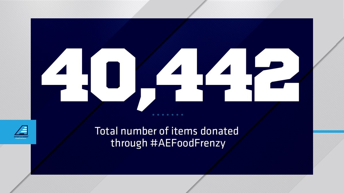 So proud of all nine AE institutions! Over 40K items donated during this year's #AEFoodFrenzy initiative! That's a 120 percent increase from 2018! #3Pillars

📰 bit.ly/AEFoodFrenzy19