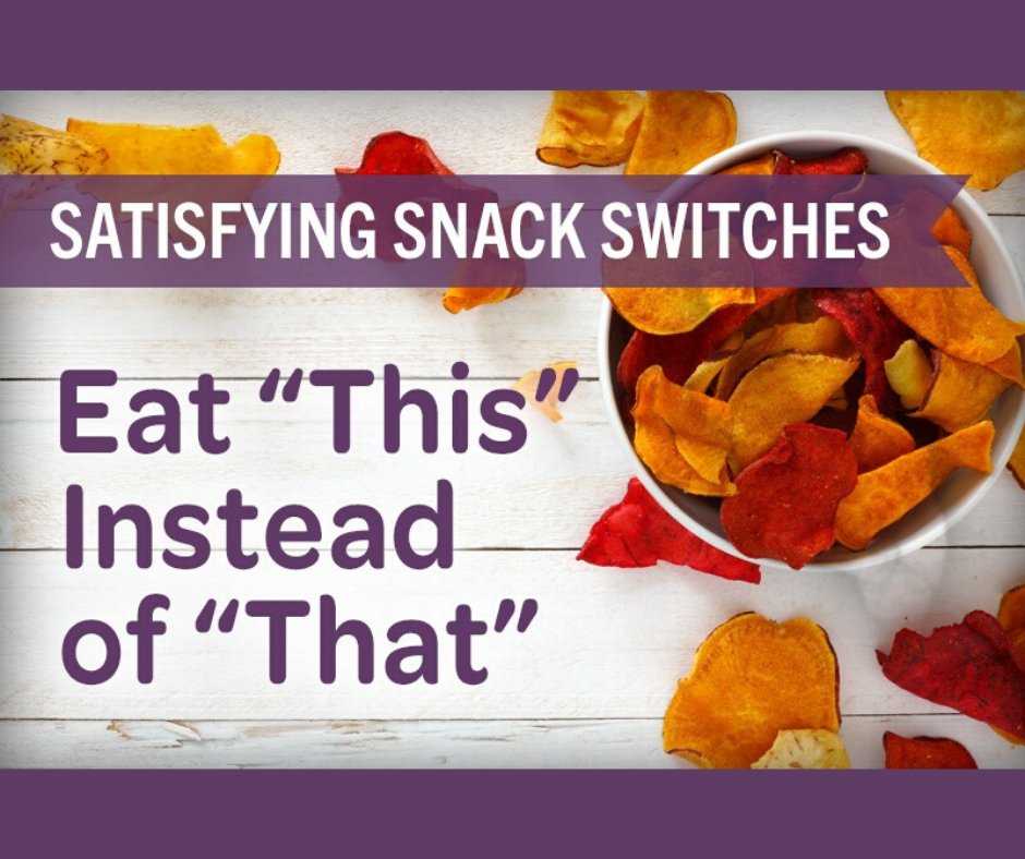 GoNoFoodFinder's tweet photo. Ever crave chips, soda, or chocolate? Here are 6+ snack switches that will truly satisfy you cravings and your goals: https://t.co/1KahM94eyM https://t.co/xfFSiJT0V9