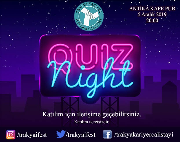Quiz night devam ediyor!