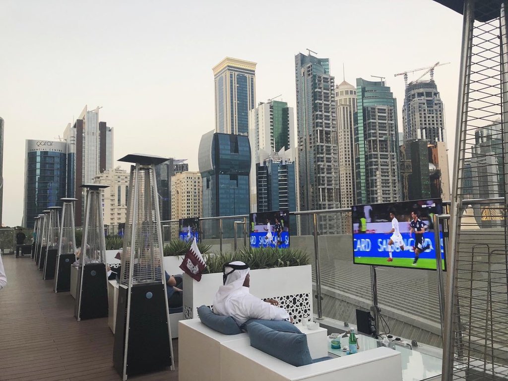 Aqua Lounge will provide the ultimate game-watching destination to support and cheer for Qatar at the Gulf Cups' Semi-Finals! Enjoy watching the game in a private air conditioned and upgraded private majlises equipped with TVs or watch the game on the big screen ☎️4419 5000
