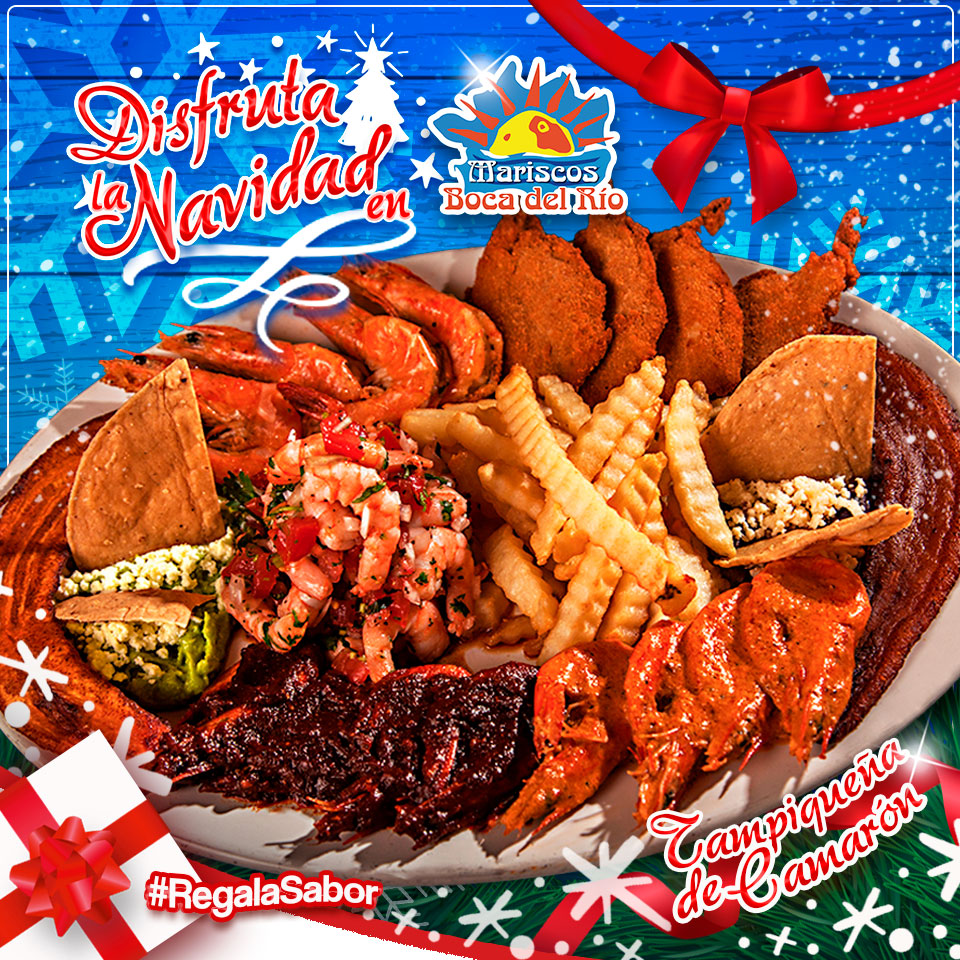 🎅Ven y #Disfruta #LaNavidad en #MariscosBocadelRío🎄✨ Comienza #diciembre dándote el gusto de compartir y #RegalaSabor 🎁 con nuestra 🎀🎄TAMPIQUEÑA DE CAMARÓN🍴✨❄️ Suc. #Xalapa #Cardel #LaAntigua 🎀✨