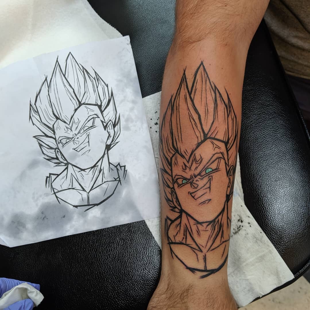 Tattoo uploaded by Statiktattoo • Majin vegeta, Dragon Ball Z #vegeta  #dragonball #dragonballz #majin #malo #vegetatattoo #chiletattoo  #chiletatuajes #tatuajes #tattoo #black #ink #chile_tatuajes  #tatuadoreschilenos • Tattoodo