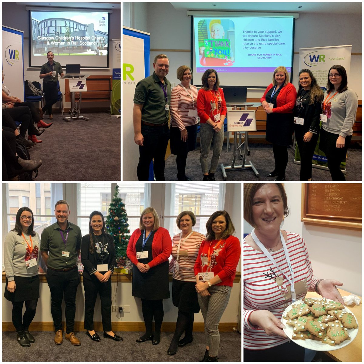 LG_StrategiseIt's tweet photo. Great to see all the women, and men, in rail this morning for the Women in Rail Scotland Christmas networking breakfast with Scottish Engineering. Thank you so much to everyone that brought gifts for the Glasgow Children's Hospital Charity! Hope to see you all at our 2020 events! https://t.co/ePNJpTbaAC