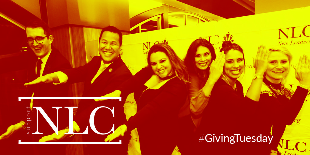 NLC's tweet photo. NLC Institute is provided at no cost to NLC Fellows, opening doors to those often shut out of leadership opportunities. Consider supporting NLC so we can continue to recruit, train, and promote rising generations of progressive leaders! #NLCGivingTuesday: https://t.co/L6PsKFyc5J https://t.co/yXbe9O4mpB