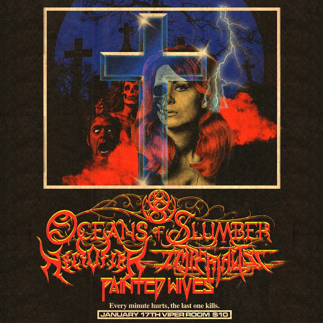 💥JUST ANNOUNCED💥 <a href="/OceansofSlumber/">OceansofSlumber</a> takes over The Viper Room January 17th with special guests <a href="/Necrofier/">necrofier</a>, @Painted_Wives and @Imperialist_official! 🤘 Get your tickets NOW before they’re gone!  
Doors 7Pm | $10 💥NAMM Badges get in FREE💥 
Tickets: ow.ly/f53g50xqVJM