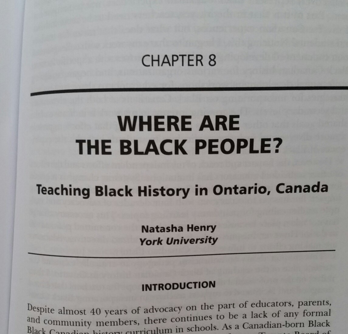NHenryDixon's tweet image. Super excited, today I got my copy of this new @InfoAgePub book with my latest chapter "Where are the Black People?”: Teaching Black History in ON, Cda"! I examine the state of the teaching of Black history &amp;amp; illustrate how to teach Black history using an antiracist framework.