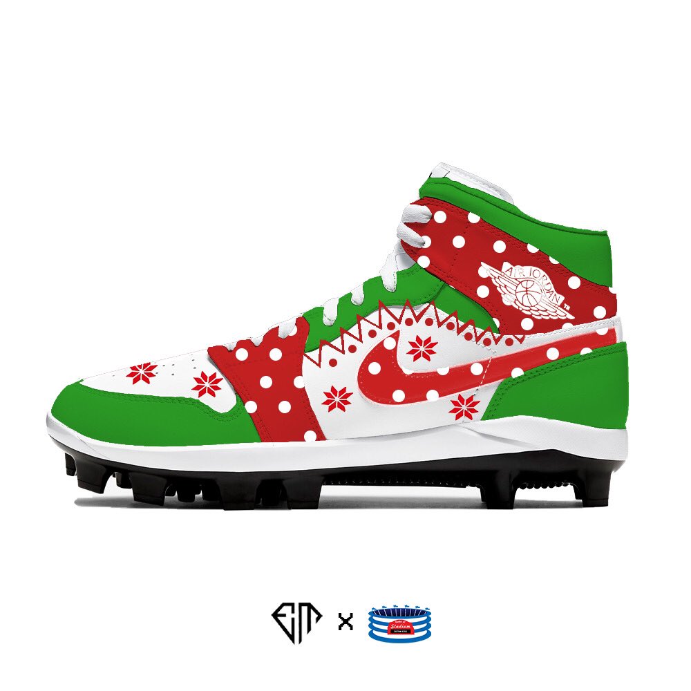 stadiumck's tweet image. I bet you didn’t know that Santa 🎅 played ⚾️! #StadiumCustomKicks