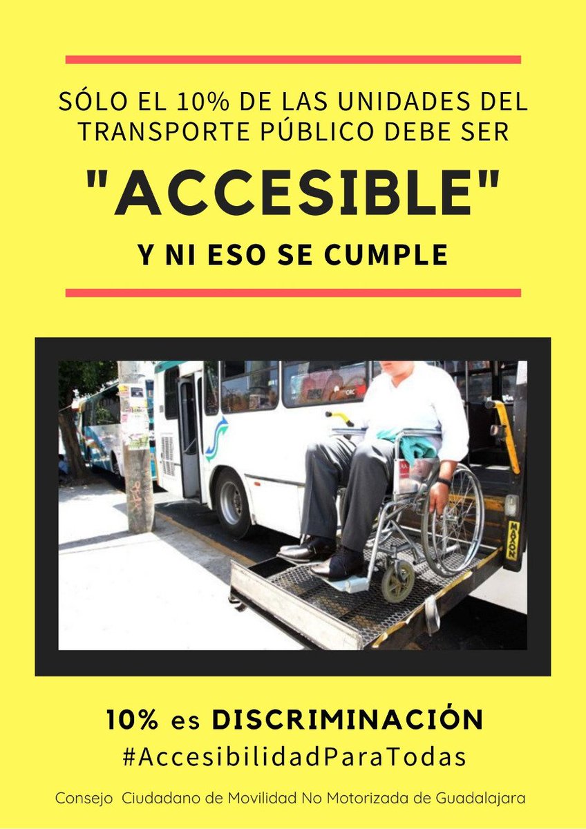 CCMNMgdl's tweet photo. En el #DiaInternacionalPersonesDiscapacitat  mantener esto en la legislación estatal es una burla. 
Todo el #TransportePúblico debe de ser accesible. 
No más discriminación. https://t.co/WFyxaFKmgR
