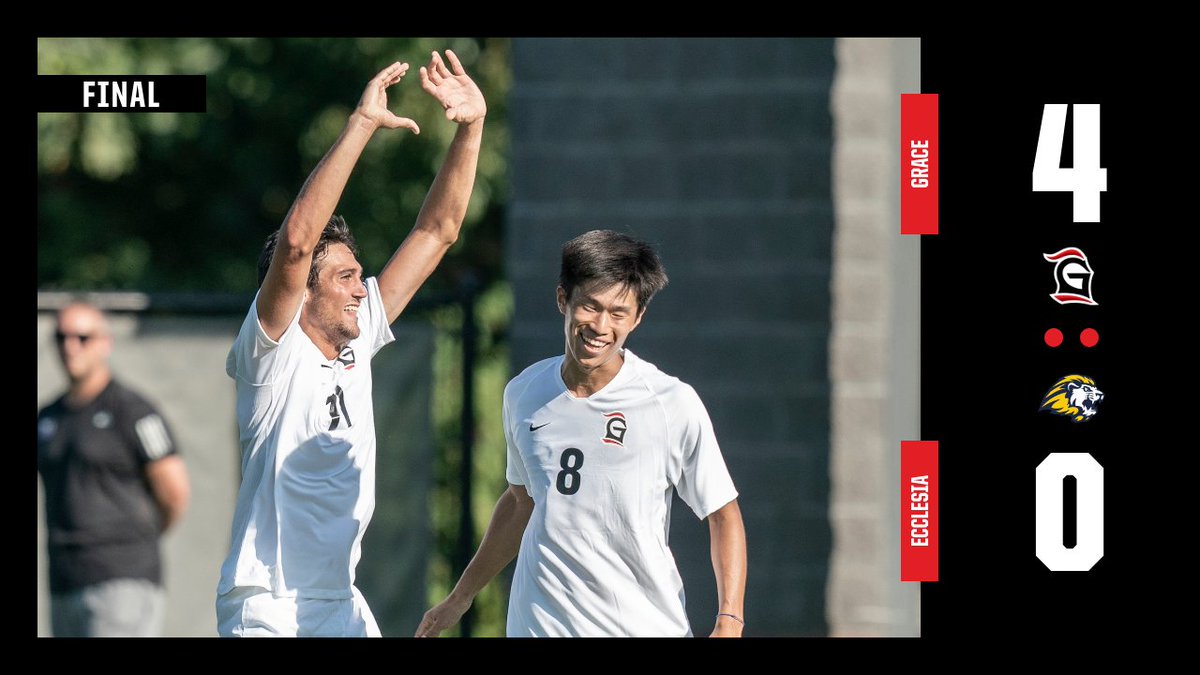 GraceLancers's tweet photo. Starting in style 😎
@Grace__Soccer blanks Ecclesia 4-0 in the NCCAA opener!
Big match tomorrow night vs Ottawa-Arizona. Winner heads to the semifinals!
#LancerUp https://t.co/wj0iPj19um