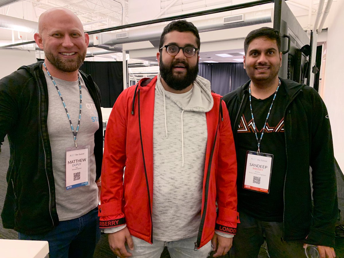 KartikThakore's tweet photo. After an intense day of hacking on #Arduinoble and the most interesting #bug thanks to @sandeepmistry and MDupoy of #Arm I was able to send model predictions over ble! #armdevsummit2019 #tinyml #tensorflowmicro https://t.co/zW9U7ZZN6R