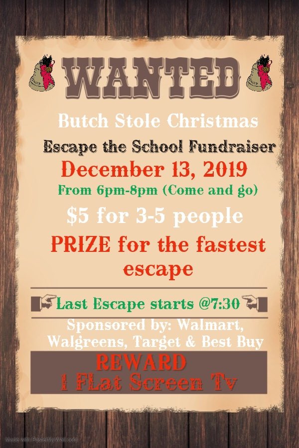 NWCKnightVision's tweet photo. Want to try your luck to Escape the School and win a flat screen tv or other prizes? 📺 

NWC students, families, friends and community members are invited to participate. Tickets sold at lunch or at the door. 

Wear your ugly Christmas sweater and join us for this holiday event! https://t.co/V9NJ7NEhXN