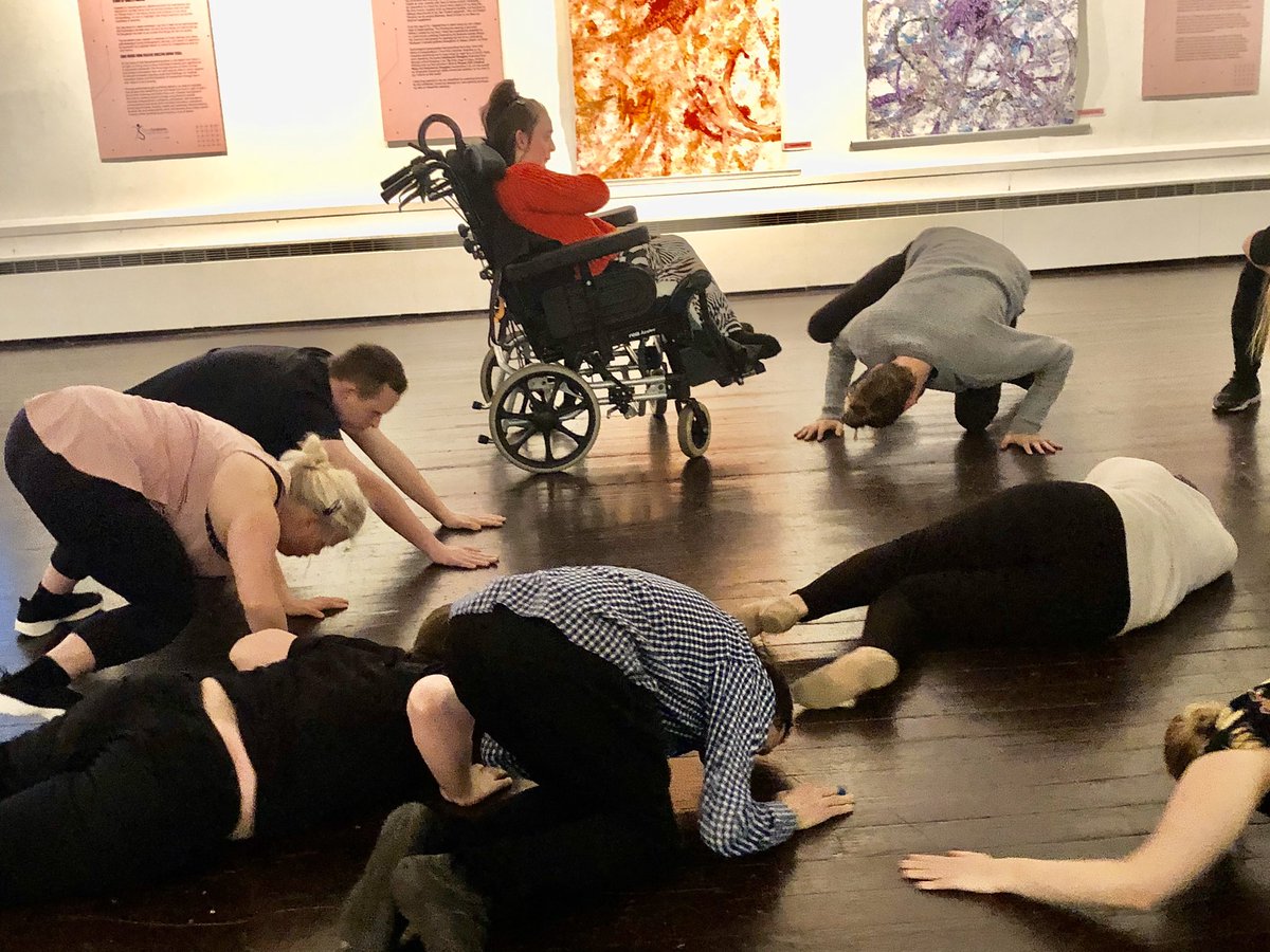 DIsabilityNW's tweet photo. Another fabulous performance @DanceSyndrome #TheStorey #Lancaster at the launch on #LeighAnneโs #TheMarketPlace art exhibition. #InternationalDayofDisabledPersons @LancasterUni https://t.co/6qpf9f6JTV