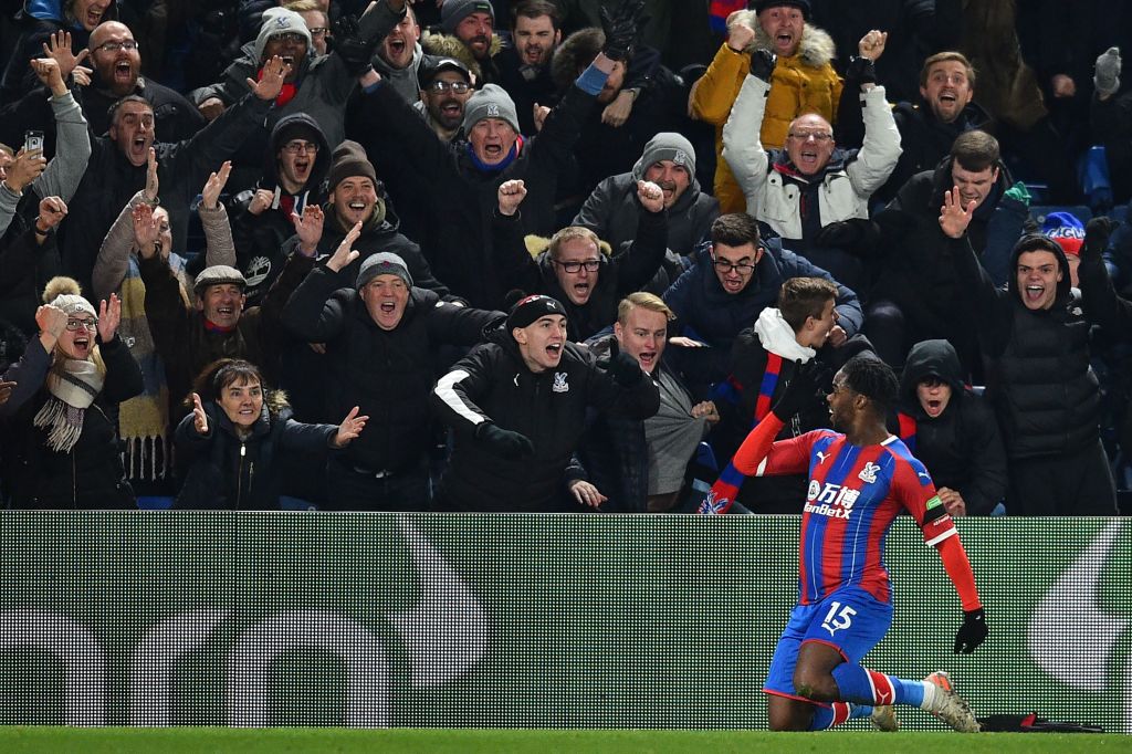 BBCMOTD's tweet photo. Jeff Schlupp's goal is the first shot #CPFC have had on target. 

LIVE ➡️ https://t.co/hlUmoCMcsJ
#CRYBOU https://t.co/NLGbYWnL7X