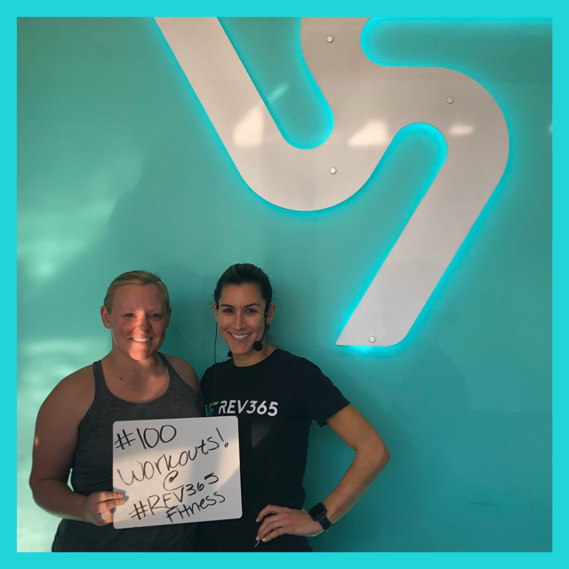 Rev365F's tweet image. #100Workouts  💪🏆🎉

🤜💥🤛

Congrats to Nicole, Allie &amp;amp; Tracy for joining the 100 Workout Club!  We are so proud of your accomplishment!  

Here is to 100 more! 🍾🥂👏
