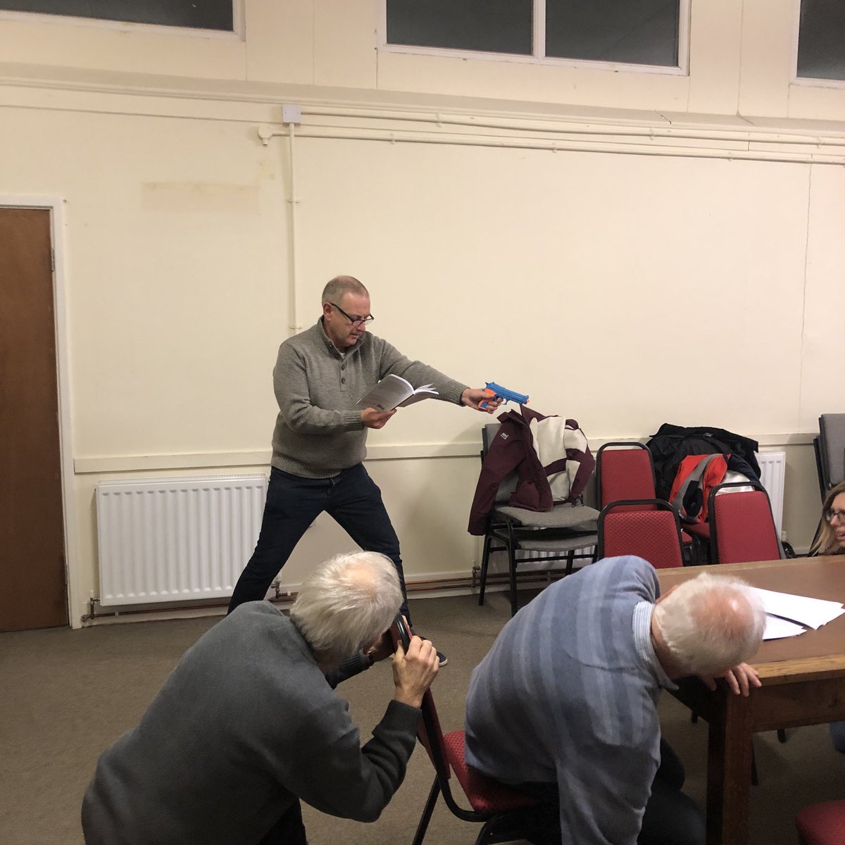 Six weeks to go. I hope he has a gun licence! <a href="/thebonington/">Bonington Theatre & Cinema</a> 22nd to 25th January <a href="/Ayckbourn/">Alan Ayckbourn</a>
