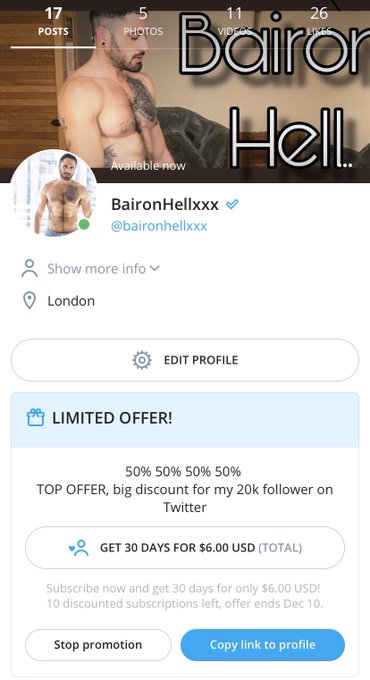 50% 50% 50% big offer to onlyfans for my 20k followers on Twitter for the first 10 subscriptors  https://t