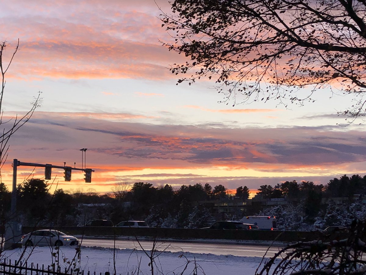 After two days of snow...light at the end of the tunnel and a fantastic sunset outside <a href="/boston25/">Boston 25 News</a> News!