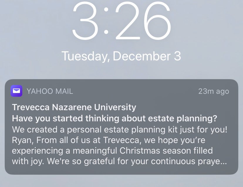 Notorious__GRG's tweet photo. Me: Just graduated
Trevecca: Merry Christmas, we can’t wait for you to die lol https://t.co/ovTM7yrHzK