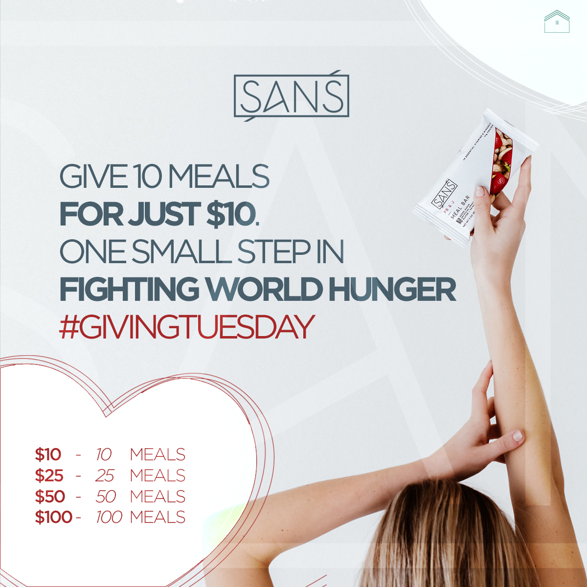 It’s easy to take what you’ve been given, and give to those that are hungry today! Just $10 gives 10 meals!
#givingtuesday Featuring our first Storehouse Creator! Sans!