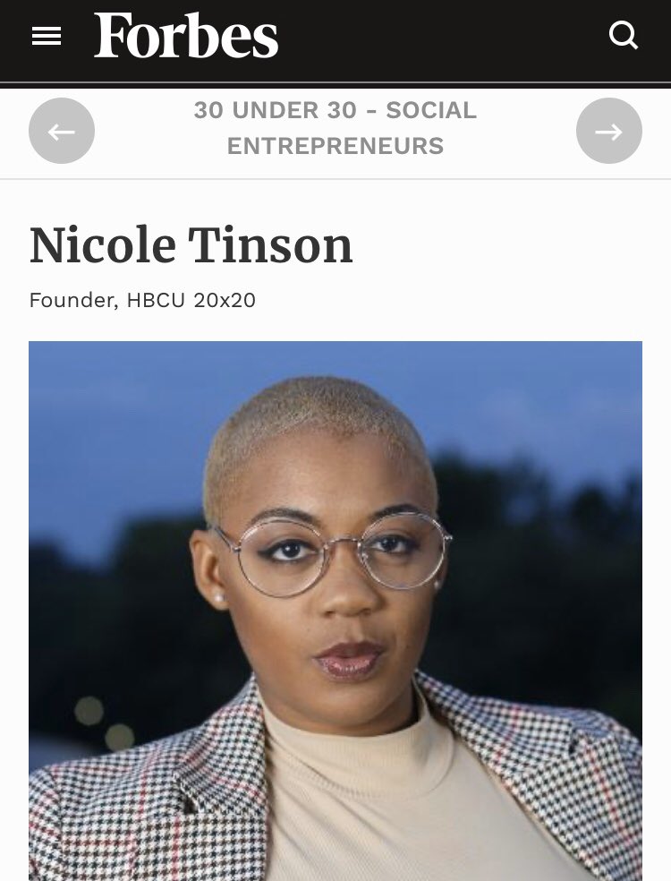 HipHopPrez's tweet photo. I’ll blog about her later (gotta pull some old pics) but congrats to @Nikki_T @du1869 class of 2014 for being named to the @ForbesUnder30 Social Entrepreneurs! @dstinc1913 @BleuPrideRising @dunaa_atlanta @BetaGammaDeltas #RelentlessExcellence https://t.co/E4jaTjAaaU