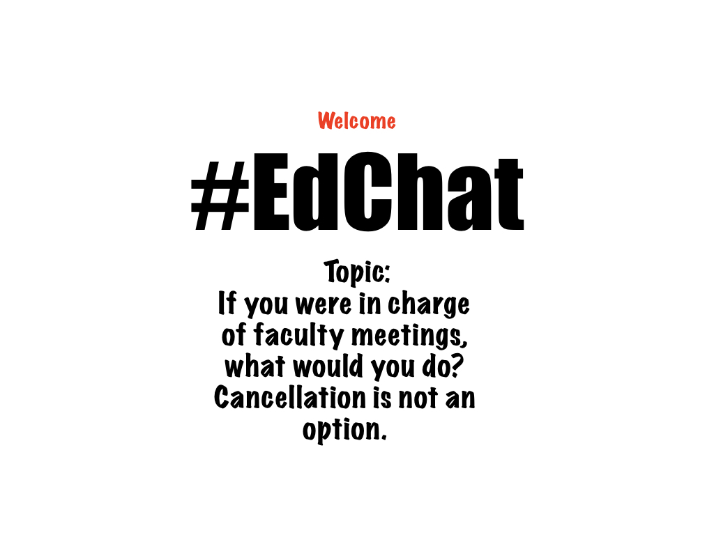 ShiftParadigm's tweet image. WELCOME to #edchat ...