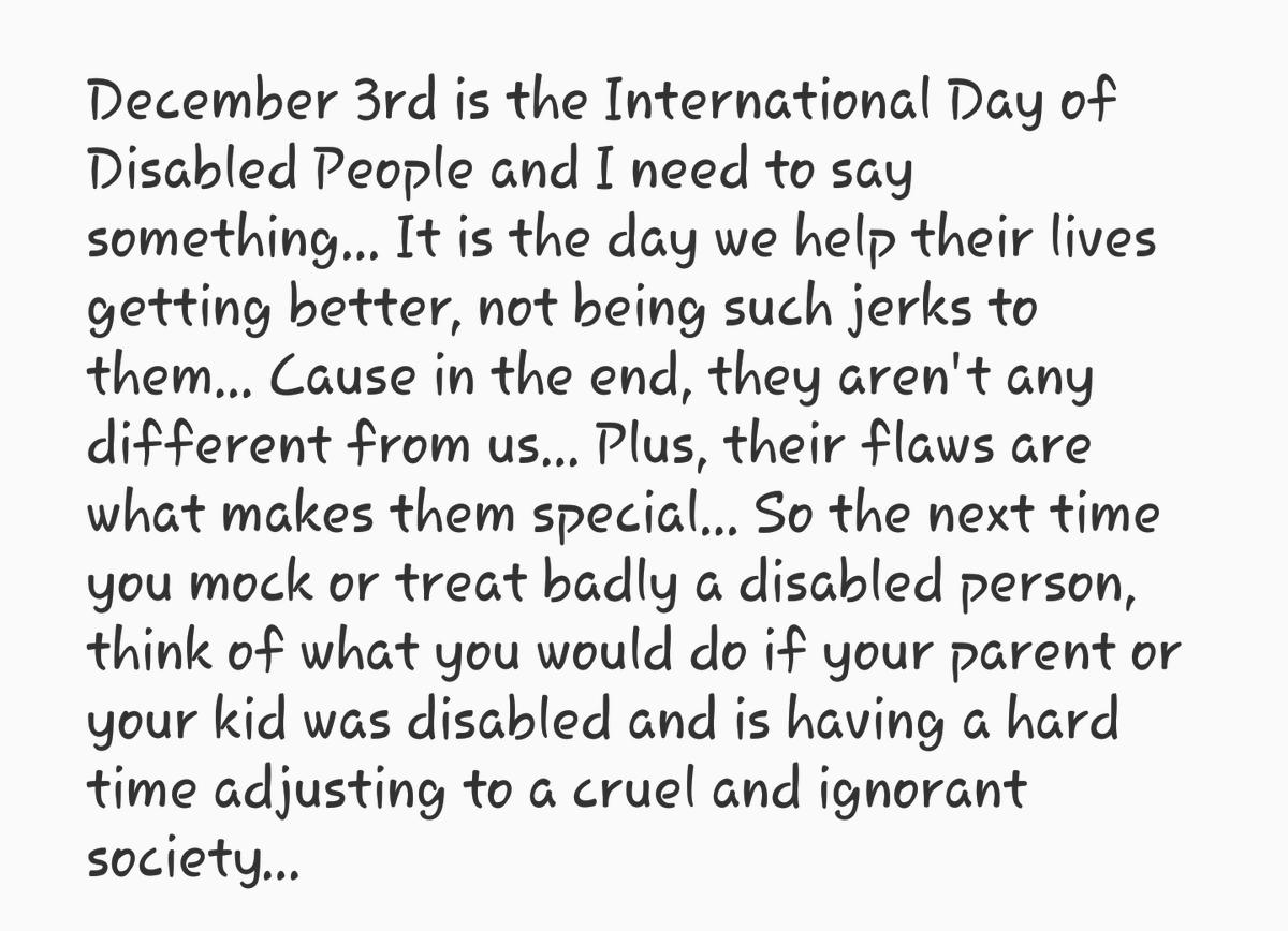 PapSpyridoula's tweet photo. #December_3rd
#International_Disability_Day https://t.co/6hoWVPYA7d