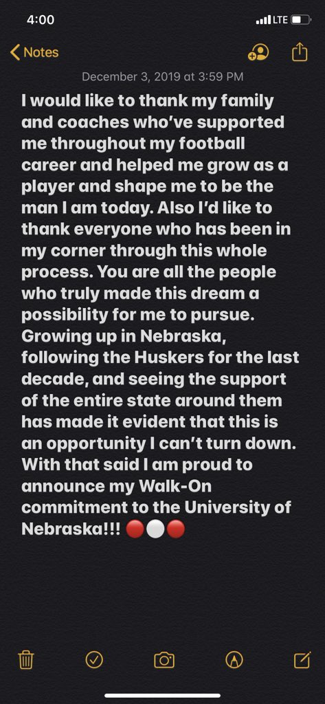 Extremely excited to announce my commitment to the University of Nebraska! ⚪️🔴 #GBR #Committed