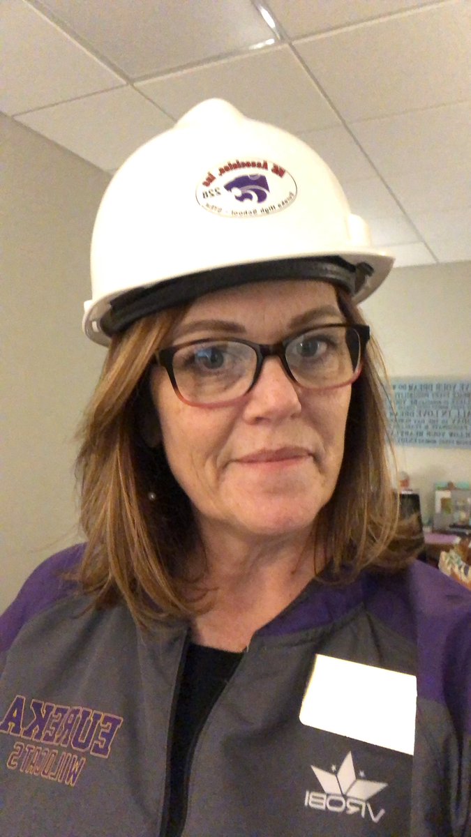 GilmanTeaches's tweet photo. Of all the hats an educator wears...this one is still a first for me. #EHSStem #construction #teacherswearalotofhats https://t.co/kUb4hcxYkV