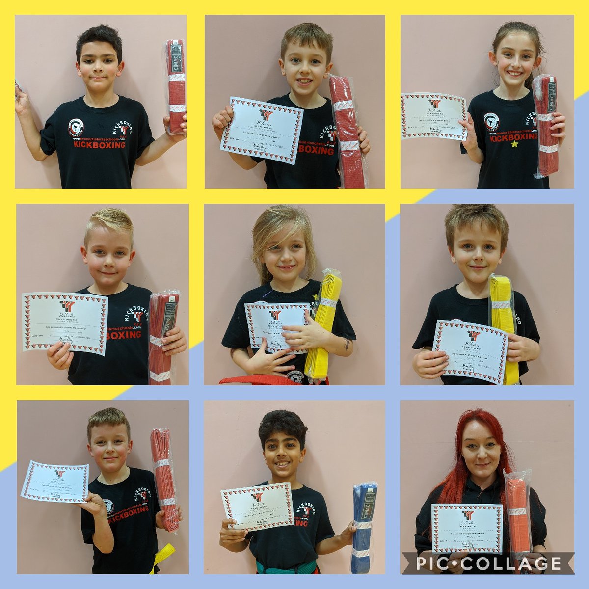 PMASKingsLynn's tweet photo. Everyone passed their #grading !! 
Congrats to the 11 students (9 of whom were here to collect their belts today) who worked really hard for their grading exams and were successful!

#kickboxing #kingslynn #martialarts #blackbelt #fitness #thingstodo #healthyhabits #sportforall https://t.co/S8mkgx3d9Q