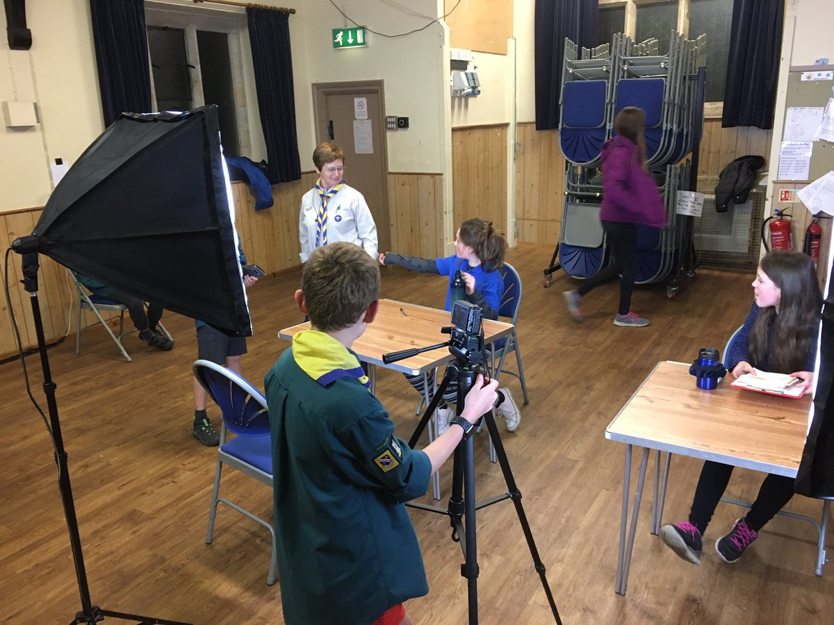Lights, Camera, Action ! Our scouts filming their take on public information films #filmmaking #scouts #SkillsForLife